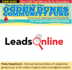 Police Department - One year demonstration of Leadsonline giving access to the nation's largest online investigation system
