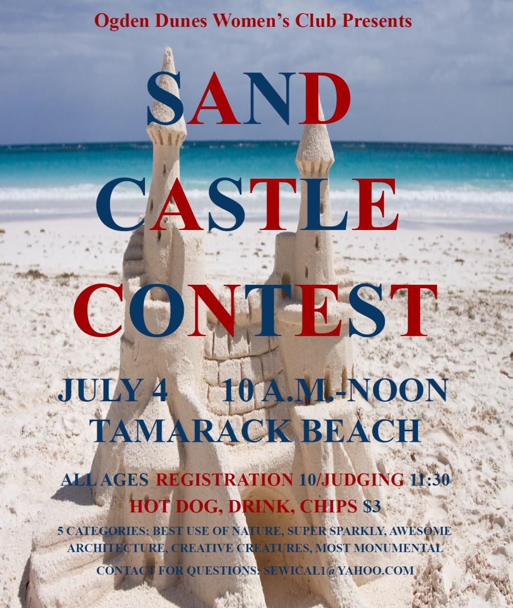 Sand Castle Contest 4th of JULY!!!! Ogden Dunes, IN