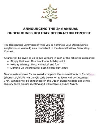 Holiday Decoration Contest